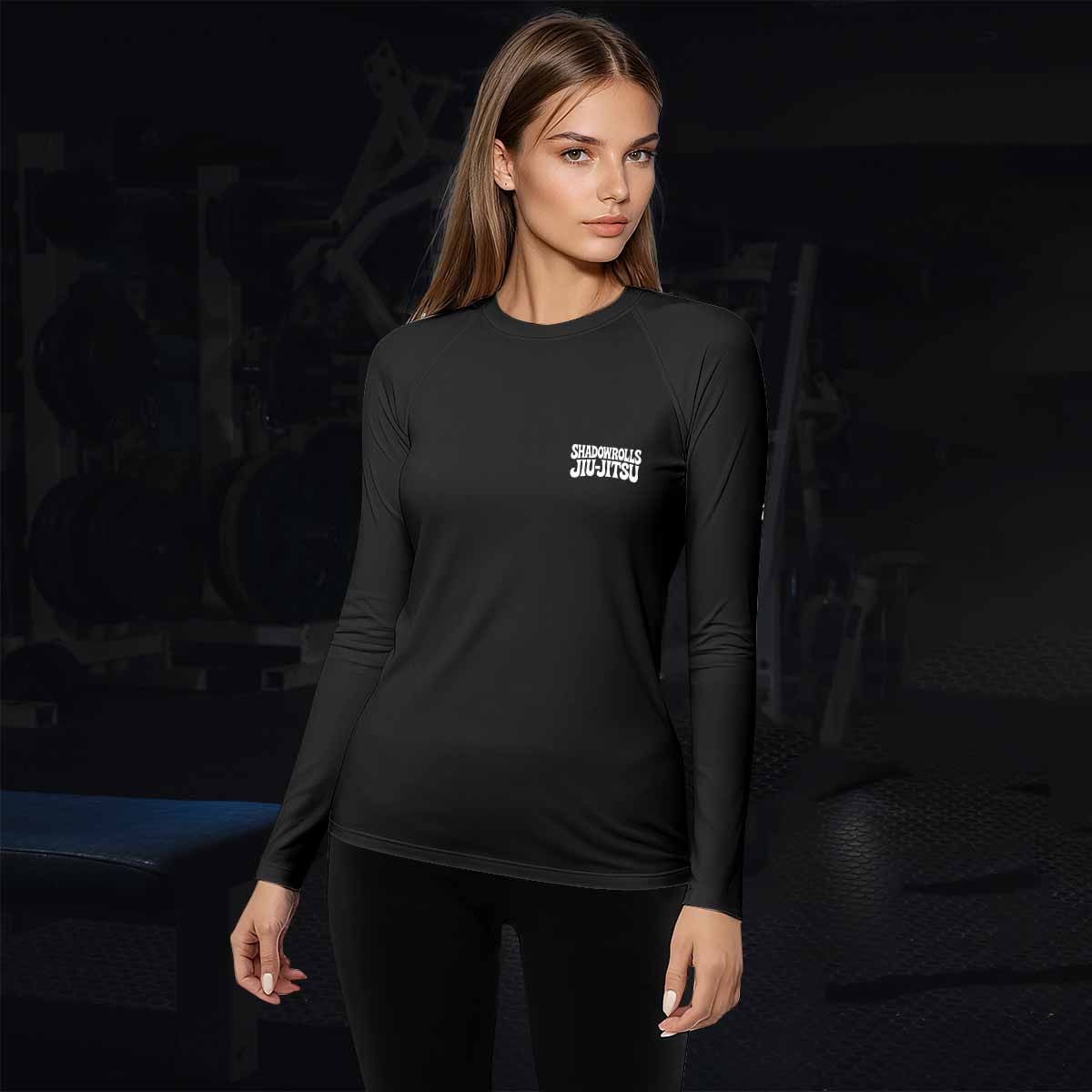 Skull Jiu-Jitsu Women's Rash Guard Long Sleeve - lifestyle view