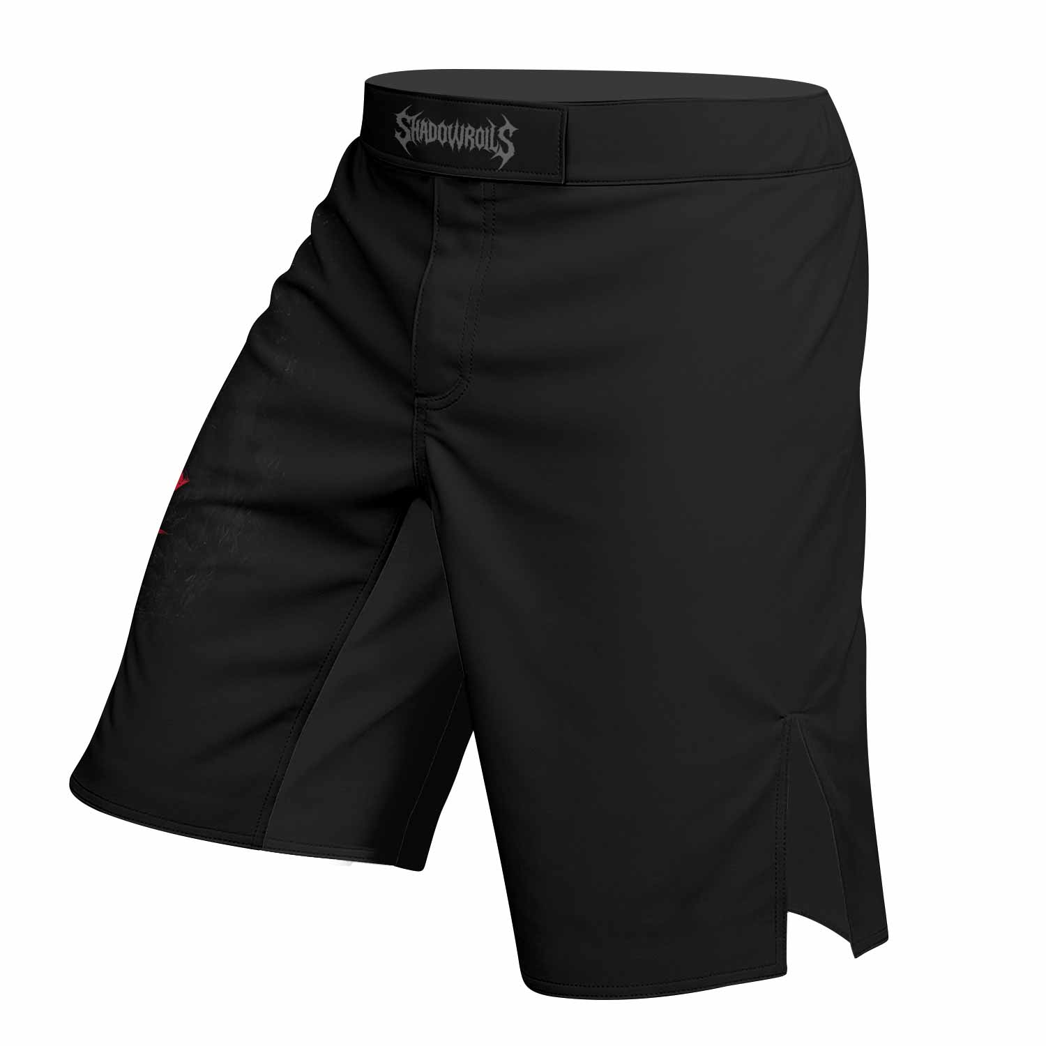 Skull Knight Berserk Fight Shorts - left side mockup