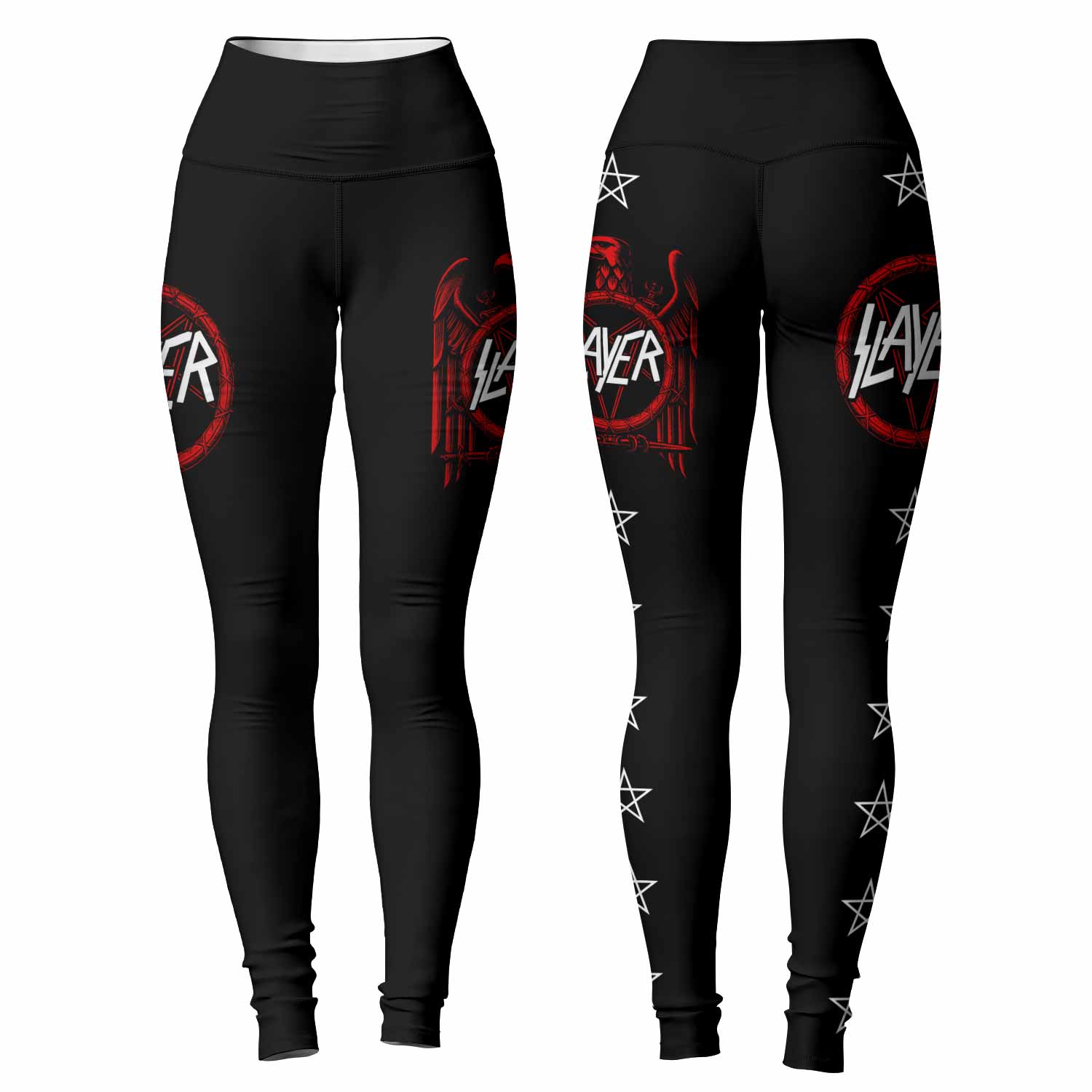 Slayer Red Eagle Women's Leggings - front and back view