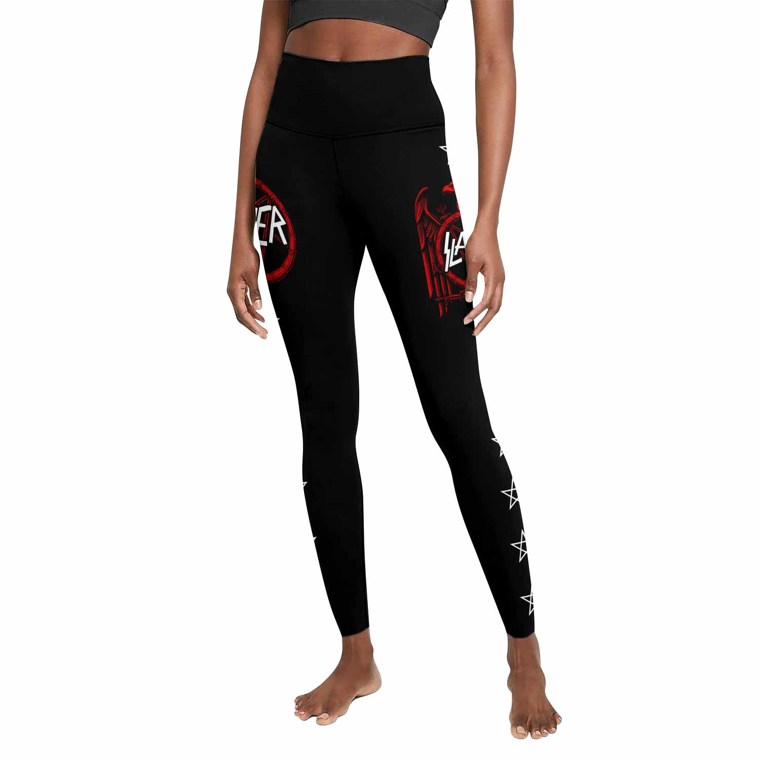 Slayer Red Eagle Women's Leggings - front view mockup