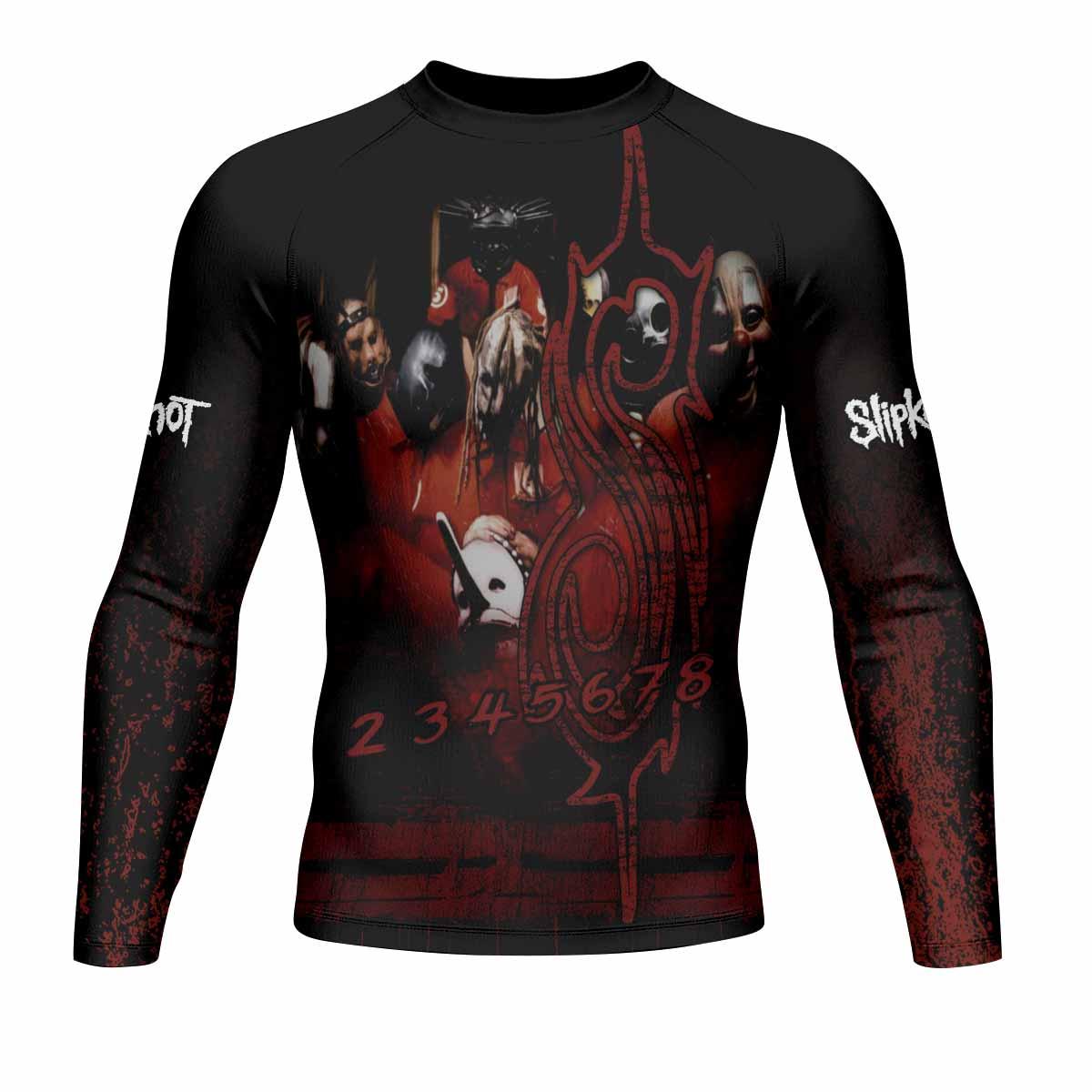 Slipknot Debut Men's Rash Guard Long Sleeve - front view mockup
