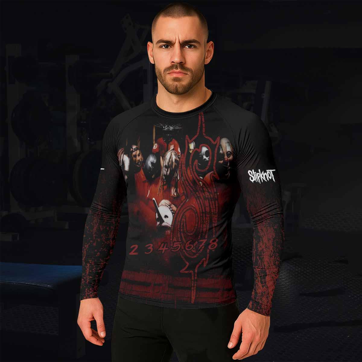 Slipknot Debut Men's Rash Guard Long Sleeve - lifestyle view