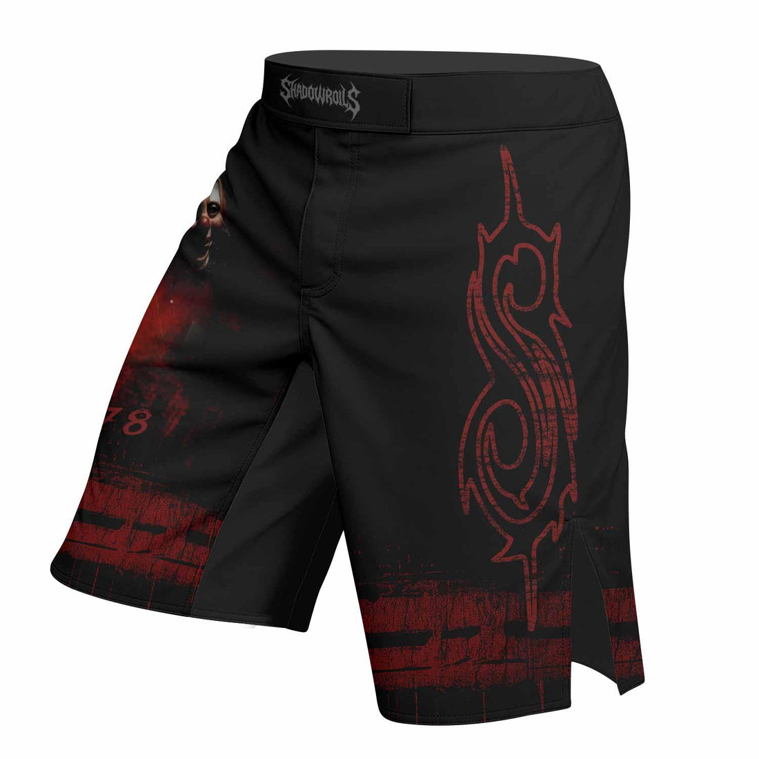 Slipknot Debut Mixed Martial Arts Shorts - right side mockup
