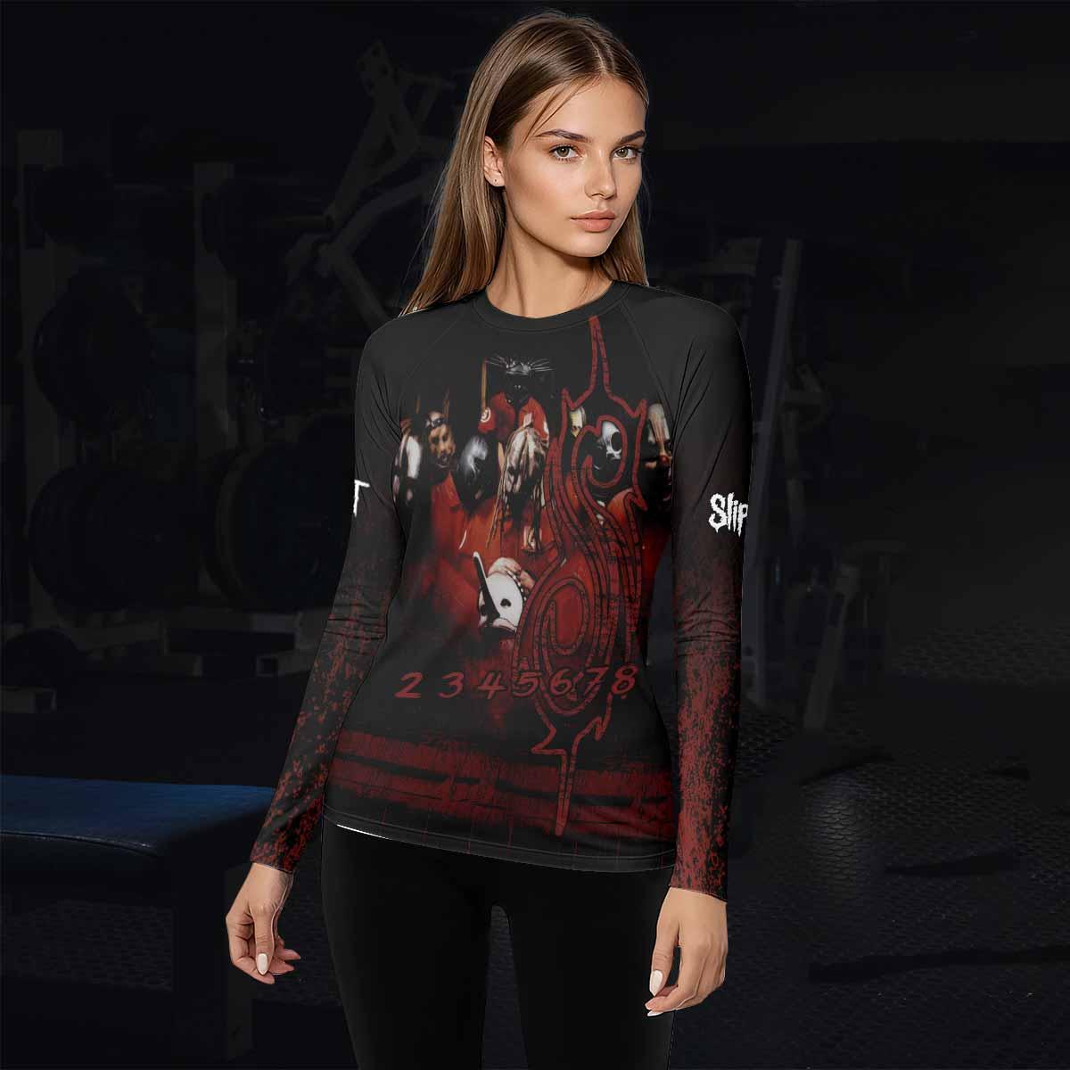 Slipknot Debut Women's Rash Guard Long Sleeve - lifestyle view