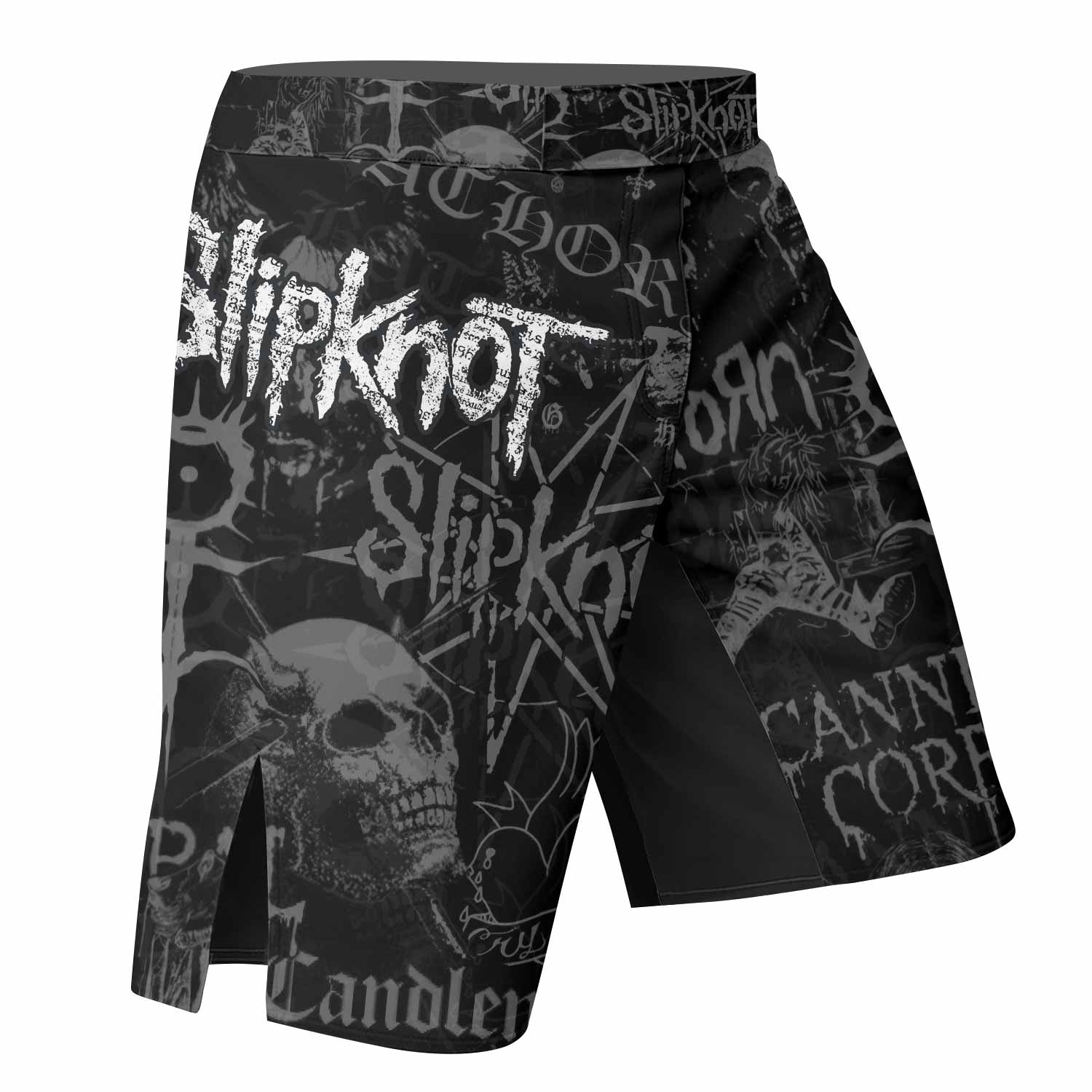 Slipknot Riot Fight Shorts - right side mockup