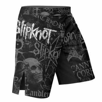 Slipknot Riot Fight Shorts - right side mockup