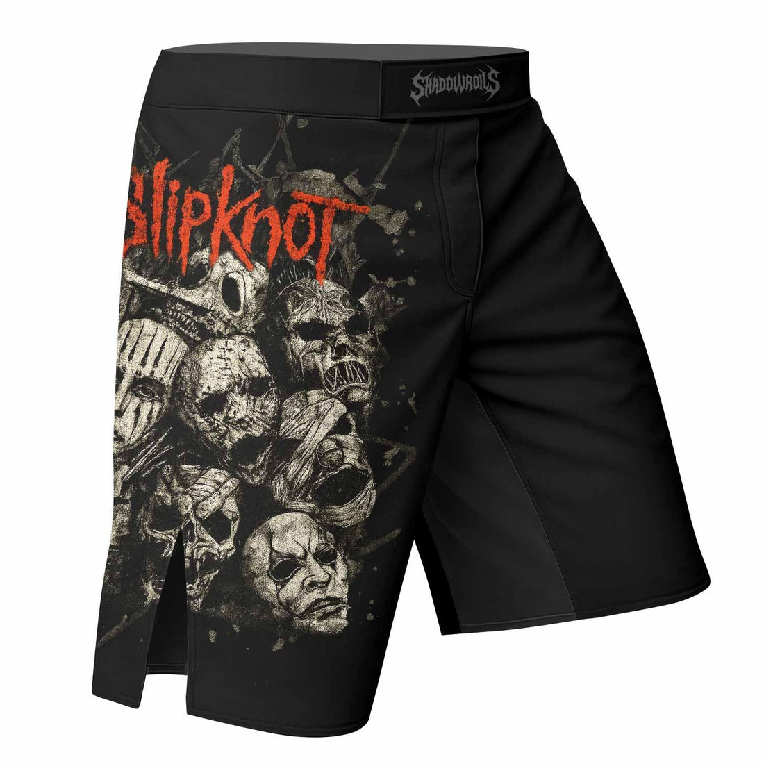 Slipknot Skull Mixed Martial Arts Shorts - right side mockup