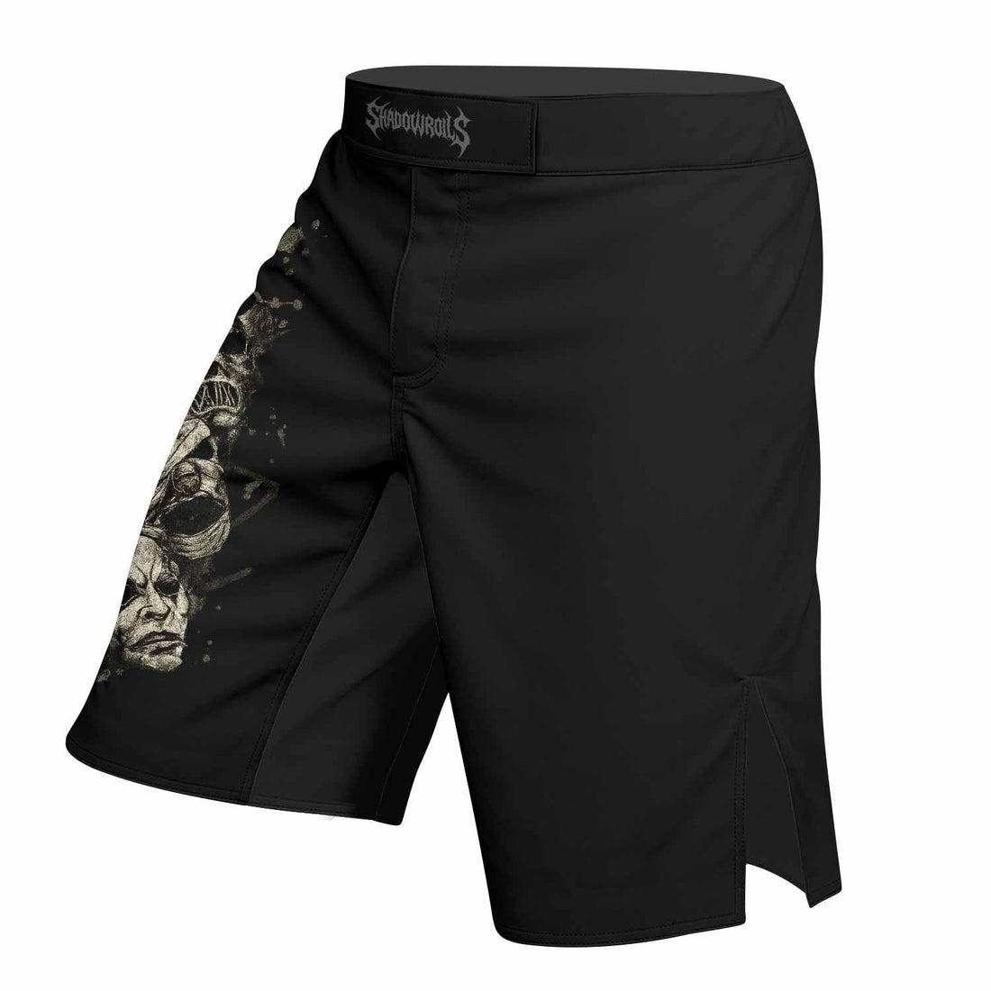 Slipknot Skull Mixed Martial Arts Shorts - right side mockup