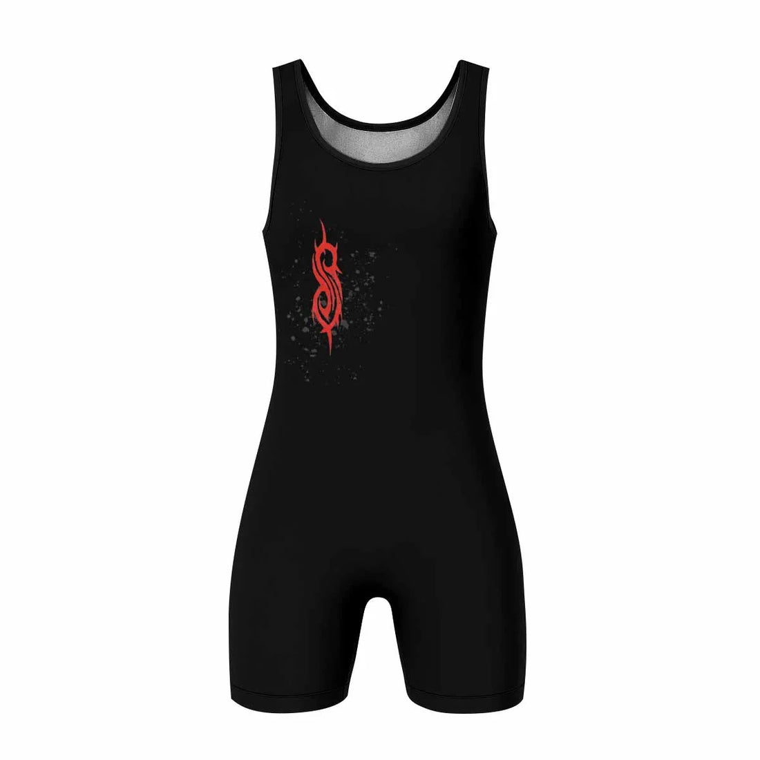 Slipknot Skull Wrestling Singlet - front and back view