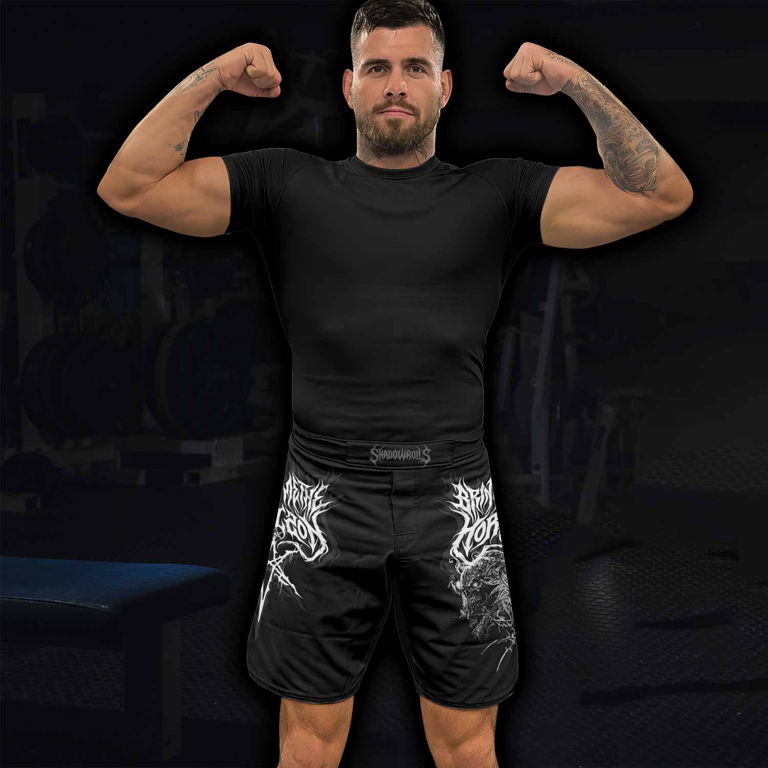 Sword of Chaos Fight Shorts - lifestyle view