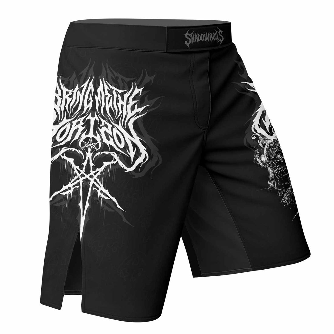 Sword of Chaos Fight Shorts - right side mockup