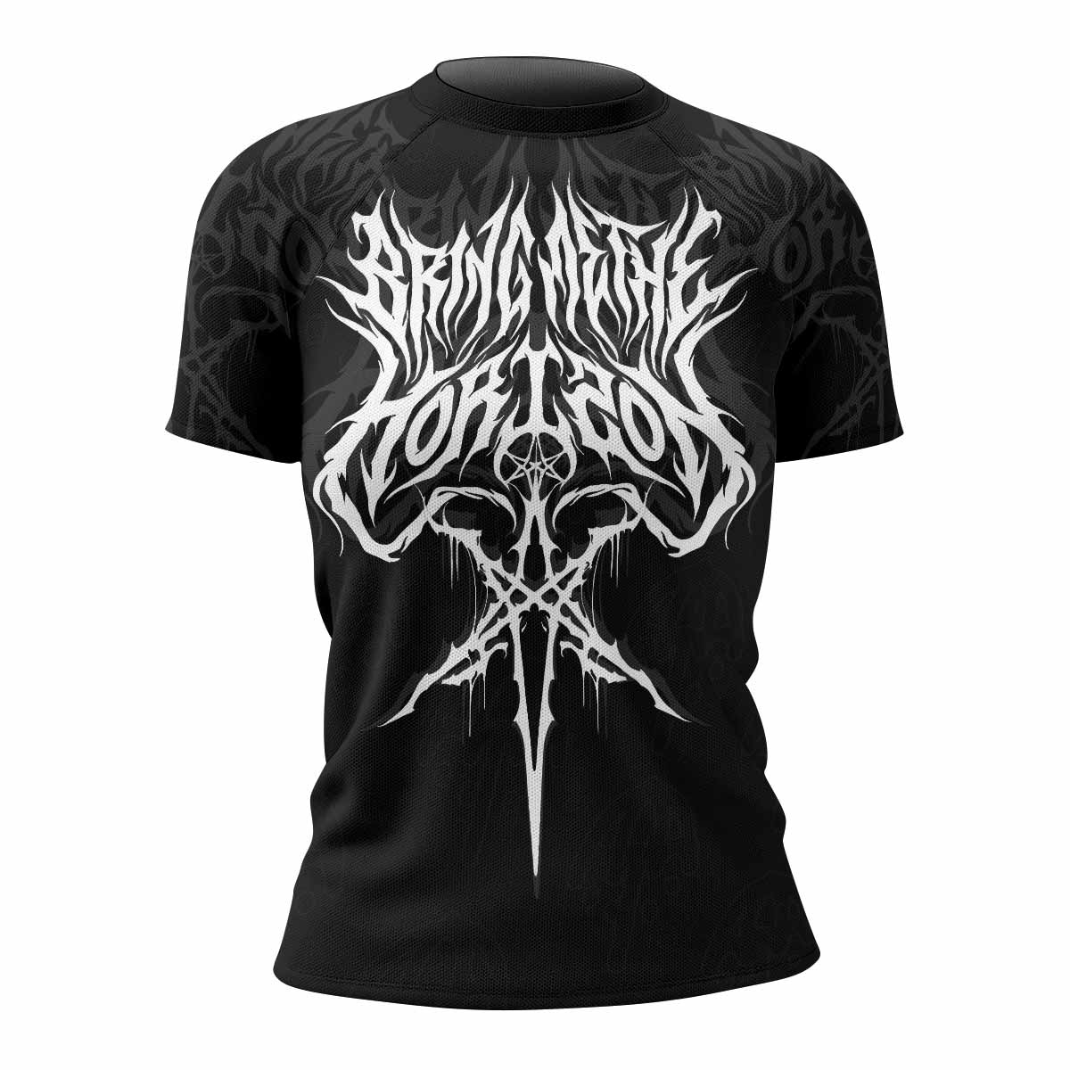 Sword of Chaos Women's Rash Guard Short Sleeve - front view mockup 