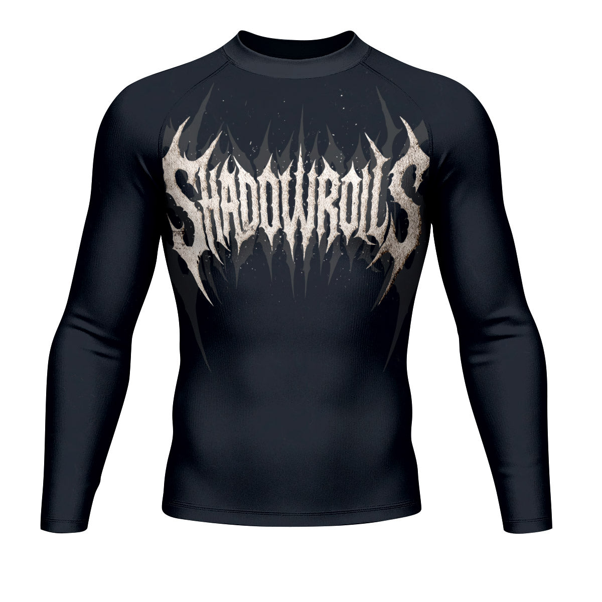 The All-Seeing Hand Men’s Long Sleeve Rash Guard - front view mockup