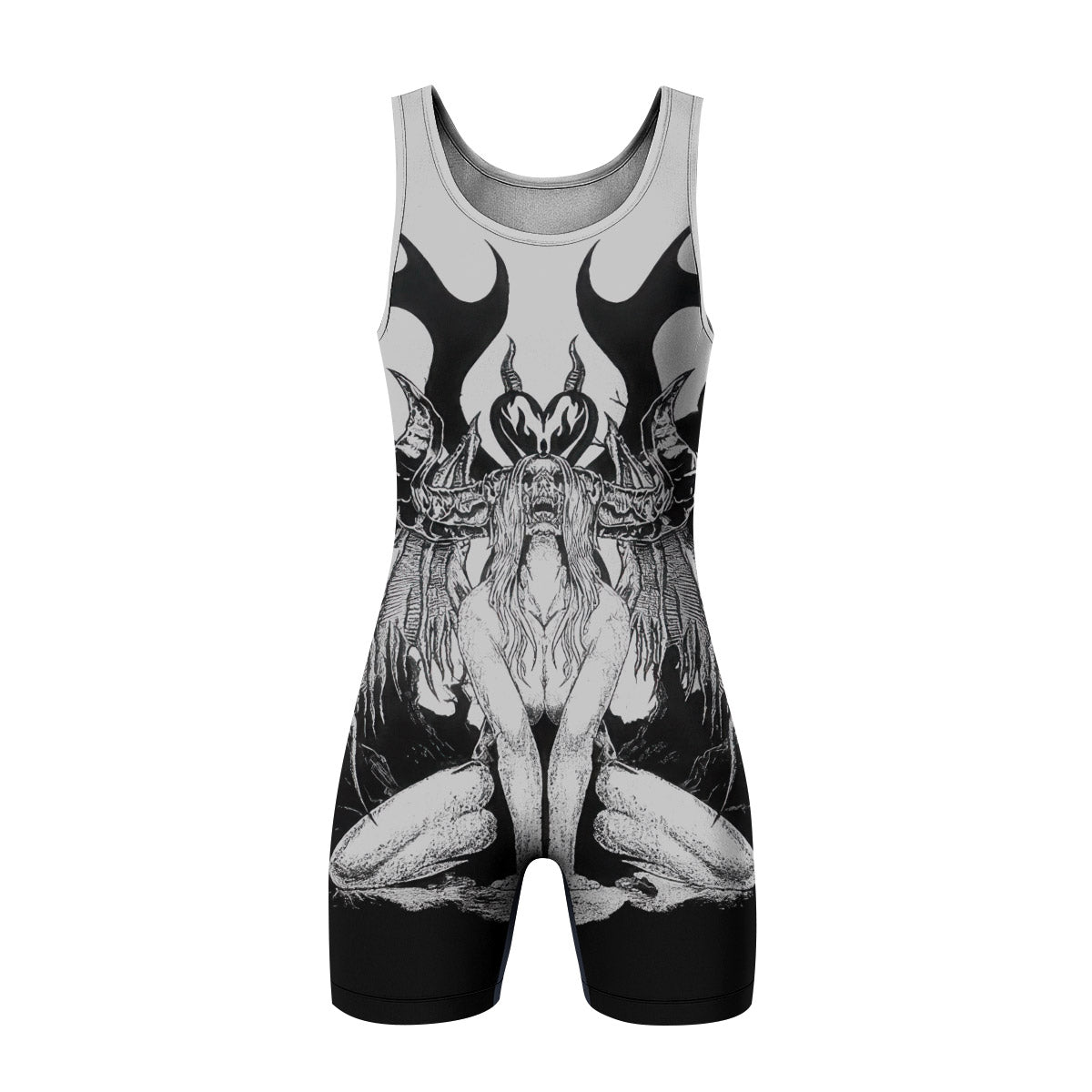 The Forsaken Beast Wrestling Singlet - front view mockup