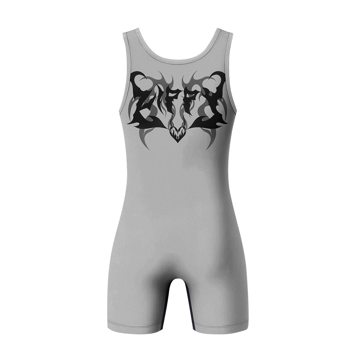 The Forsaken Beast Wrestling Singlet - back view mockup