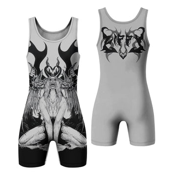 The Forsaken Beast Wrestling Singlet - front and back view