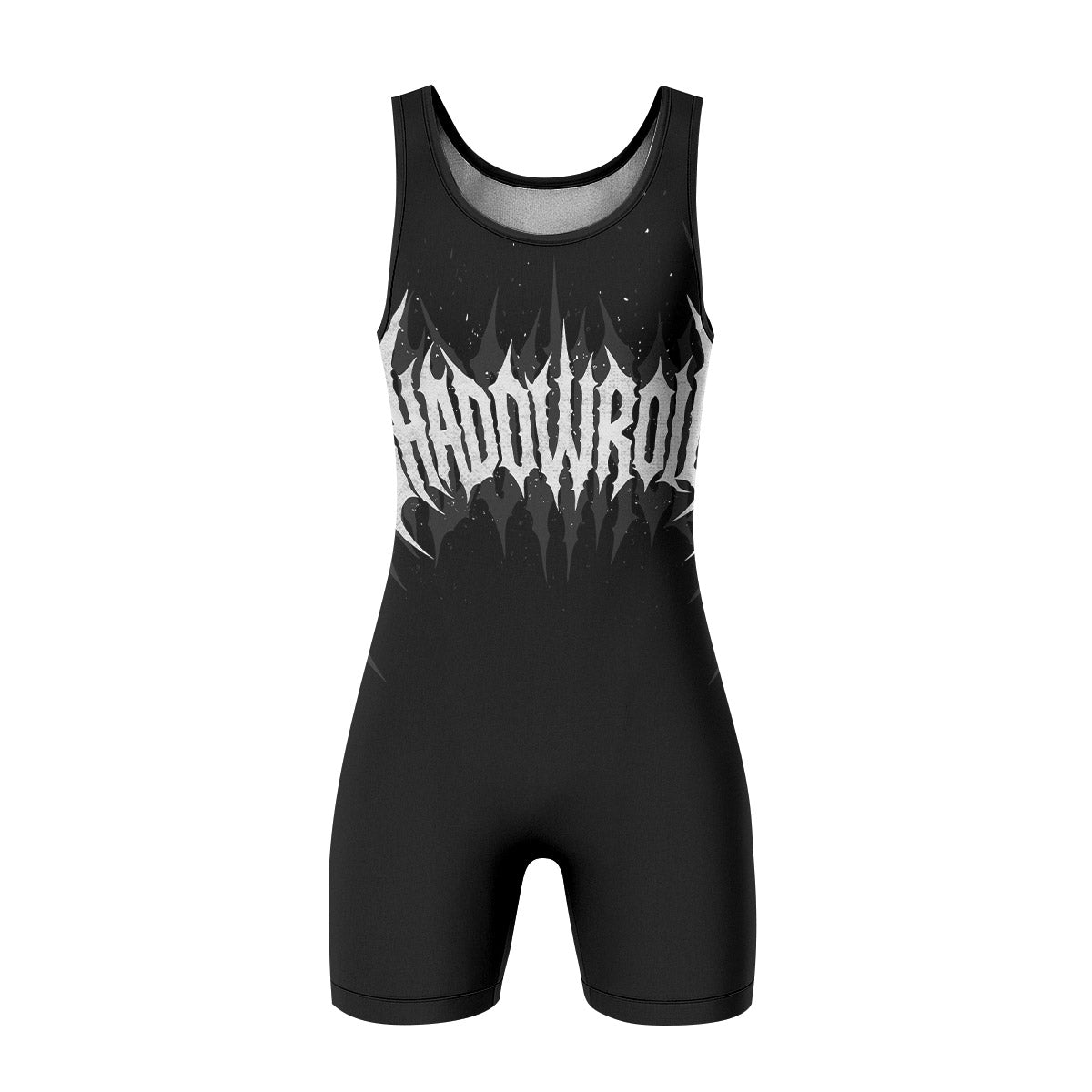 Throne of the Abyss Wrestling Singlet - front view mockup