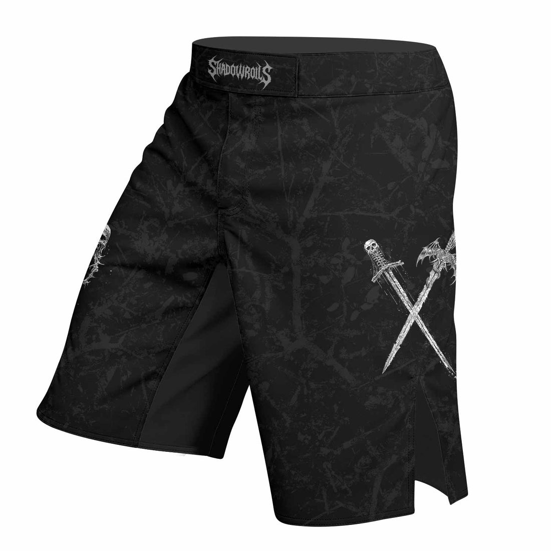 Throne Pierced Fight Shorts Right