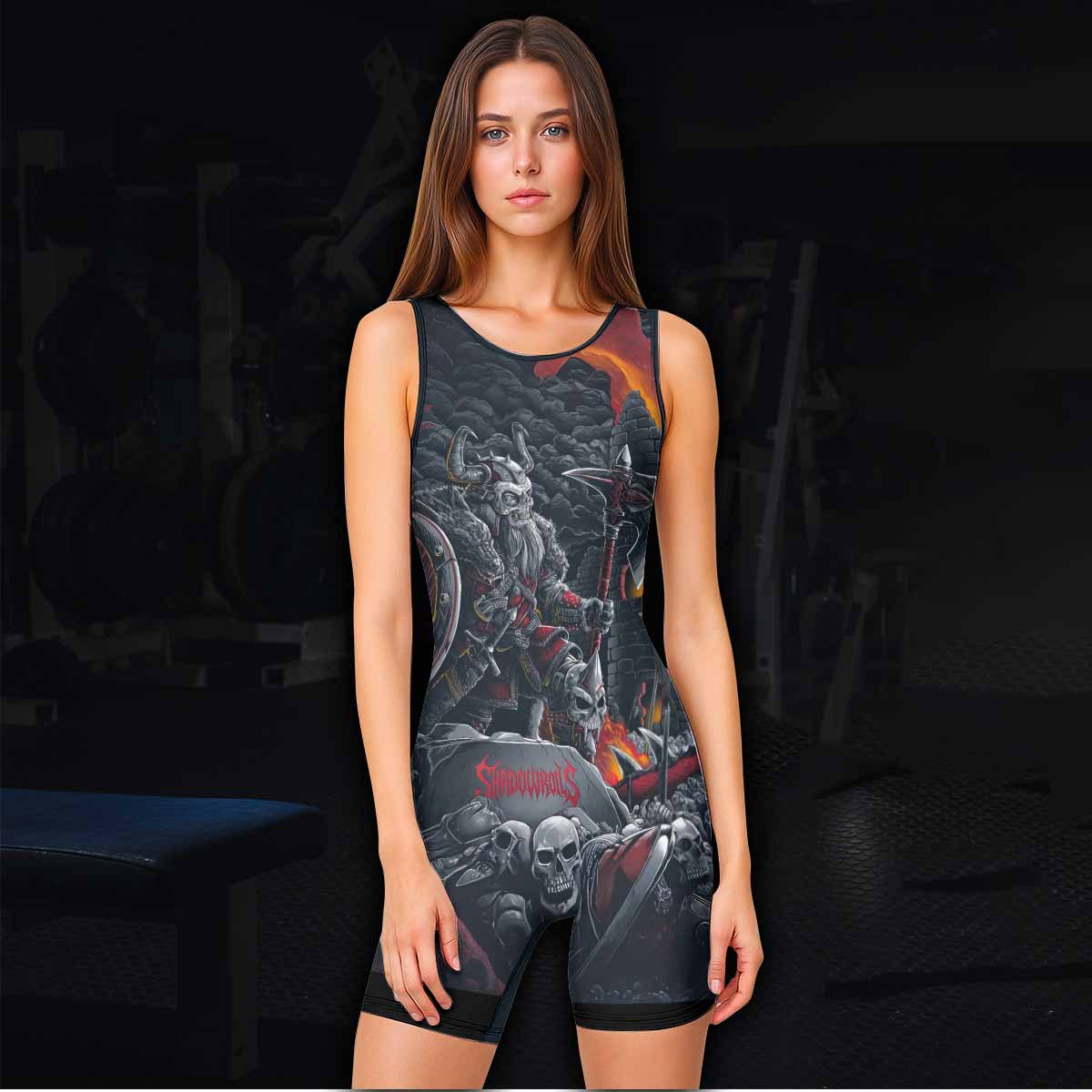 Wrath of the Undying Wrestling Singlet - women's lifestyle view