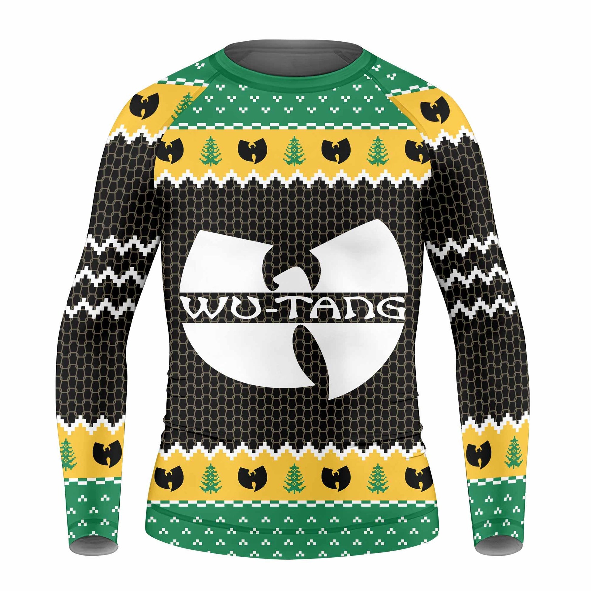 Wu-Tang Clan Ugly Kids Rash Guard Long Sleeve - front view mockup
