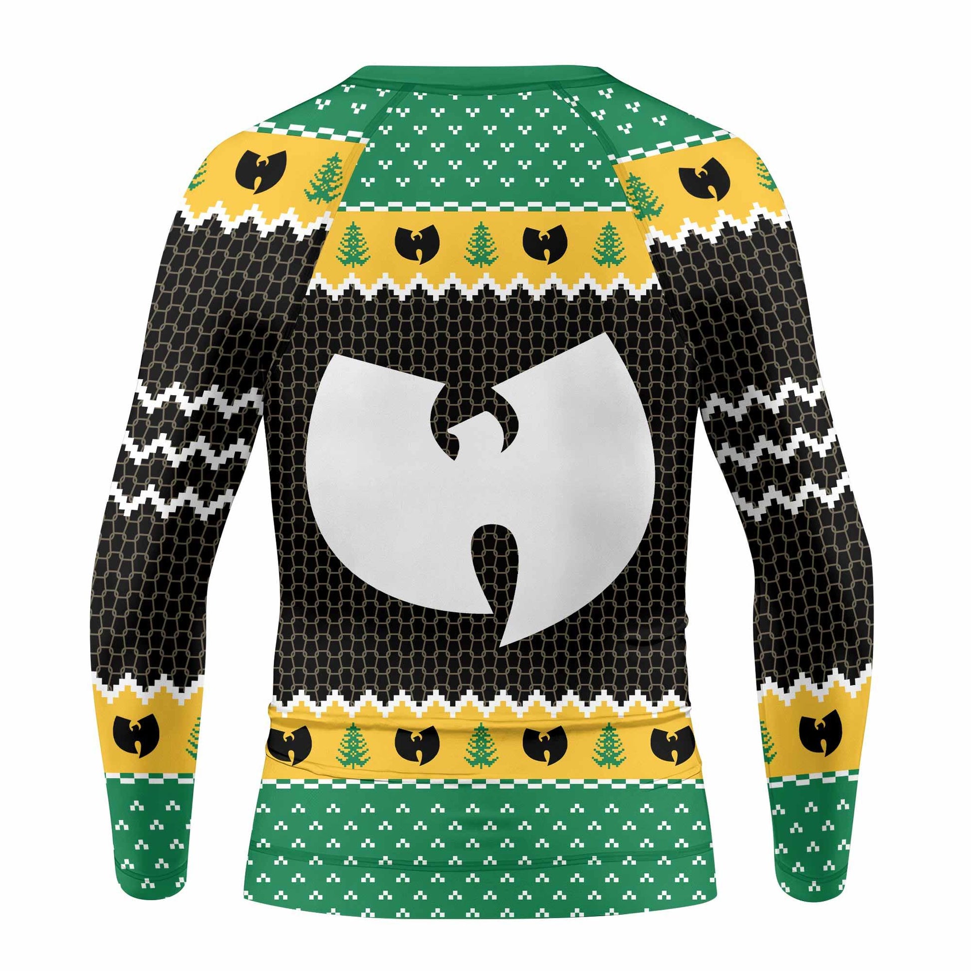 Wu-Tang Clan Ugly Kids Rash Guard Long Sleeve - back view mockup
