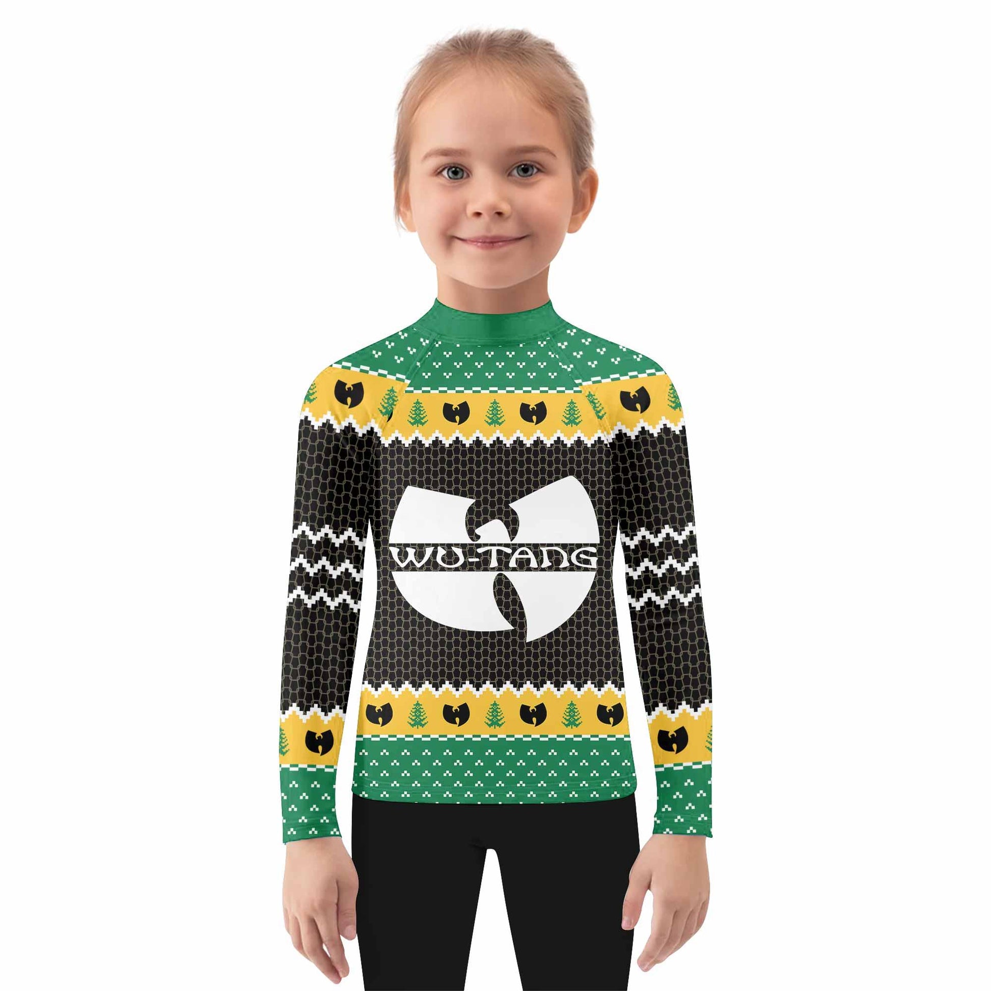 Wu-Tang Clan Ugly Kids Rash Guard Long Sleeve - girl's lifestyle view