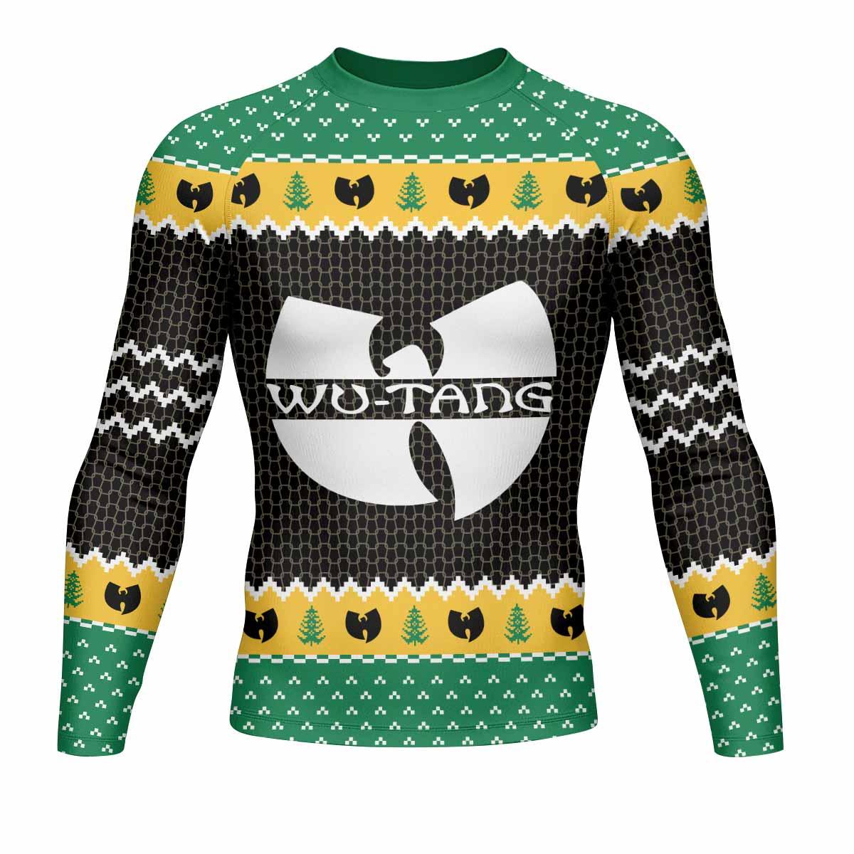 Wu-Tang Clan Ugly Men's Rash Guard Long Sleeve - front view mockup