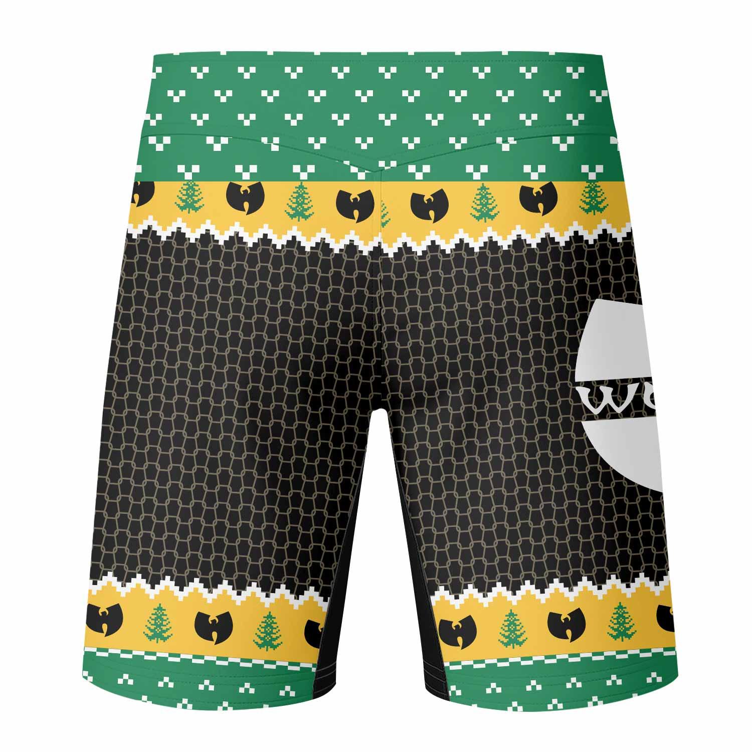 Wu-Tang Clan Ugly Fight Shorts - back view mockup
