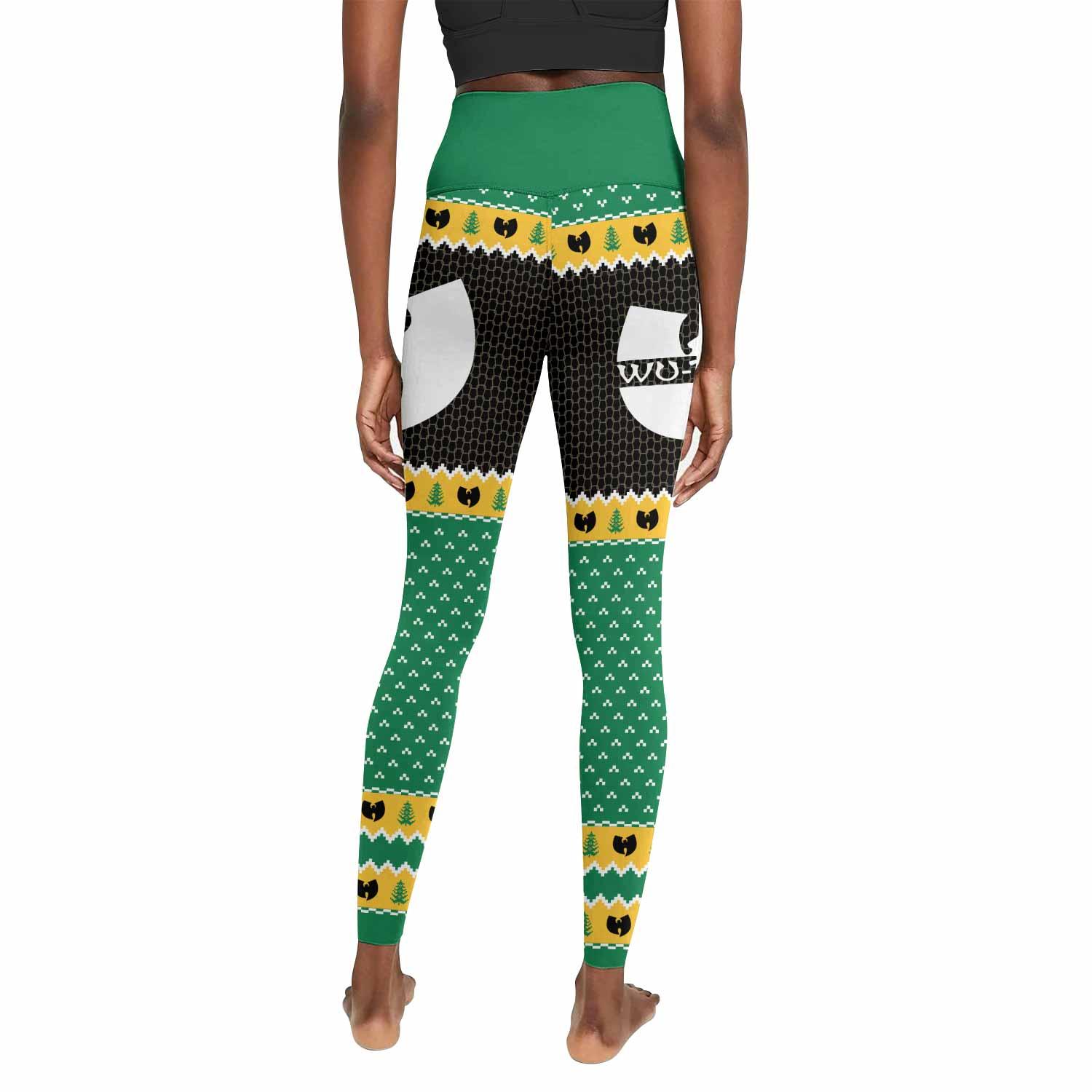 Wu-Tang Clan Ugly Women's Leggings - back view mockup