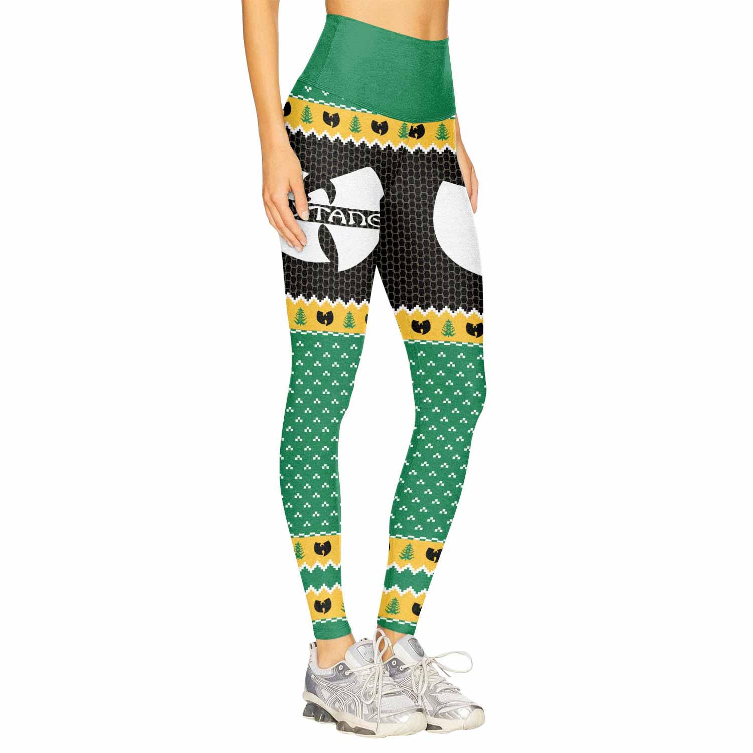 Wu-Tang Clan Ugly Women's Leggings - right side mockup