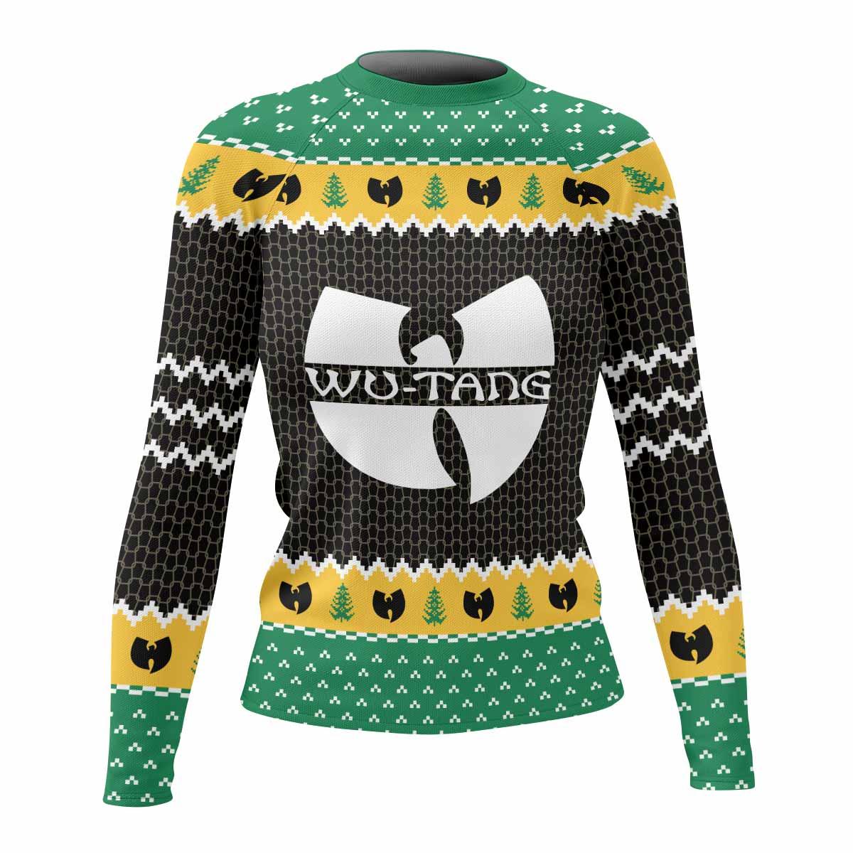 Wu-Tang Clan Ugly Women's Rash Guard Long Sleeve - front view mockup