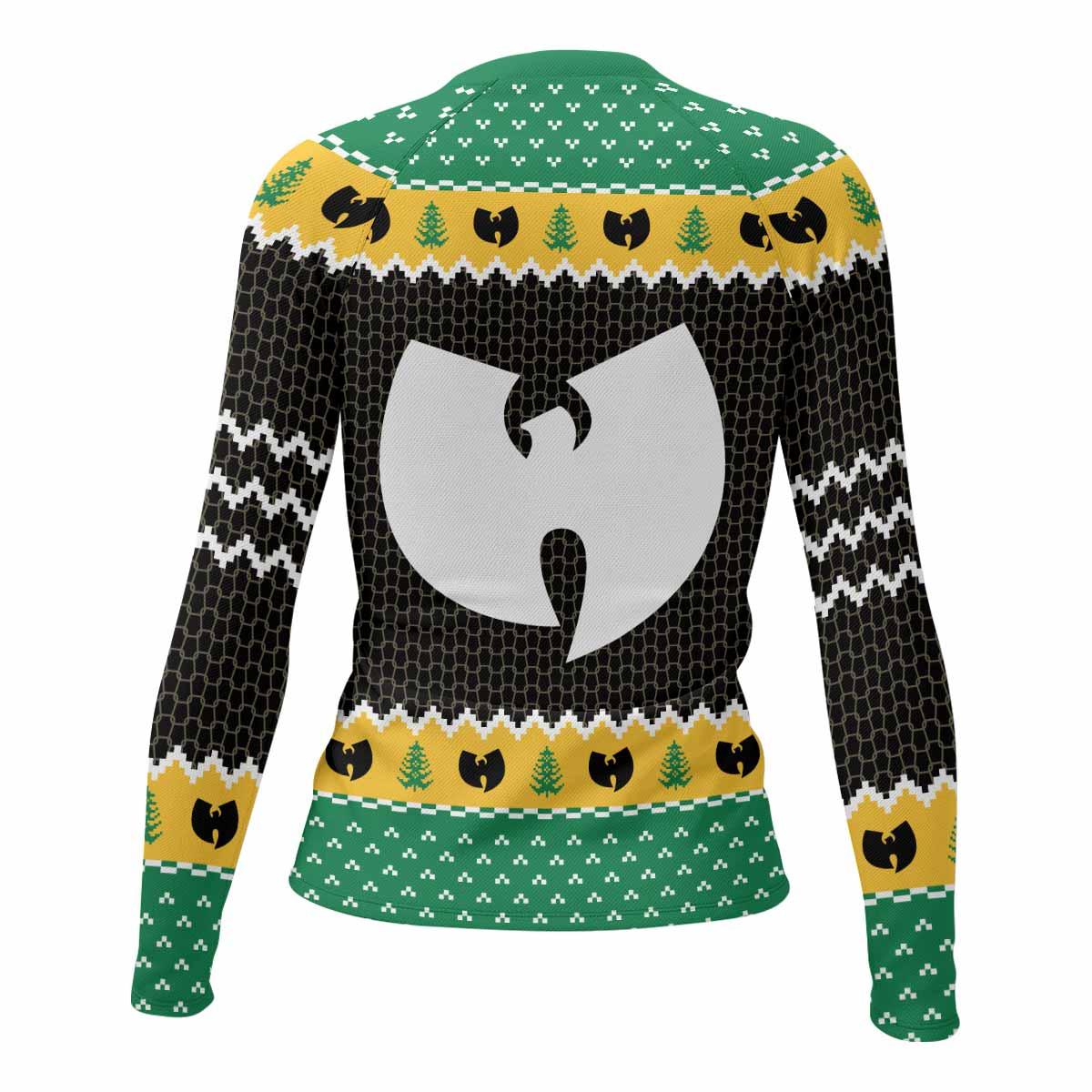 Wu-Tang Clan Ugly Women's Rash Guard Long Sleeve - back view mockup