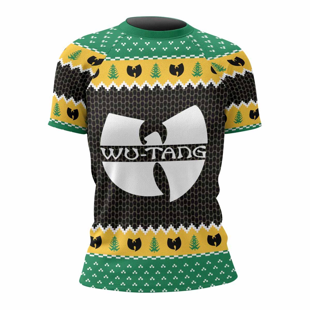 Wu-Tang Clan Ugly Women's Rash Guard Short Sleeve - front view mockup