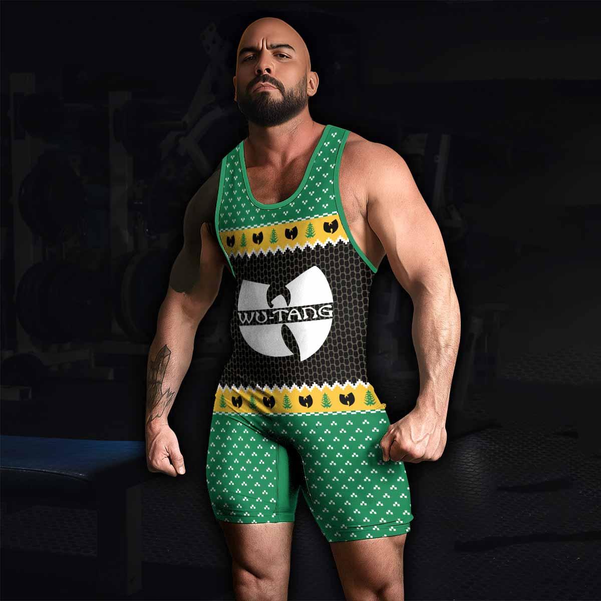 Wu-Tang Clan Ugly Wrestling Singlet - men's lifestyle view