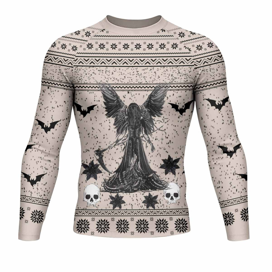 You're Still My Weapon Of Choosing Men's Rash Guard Long Sleeve - front and back view